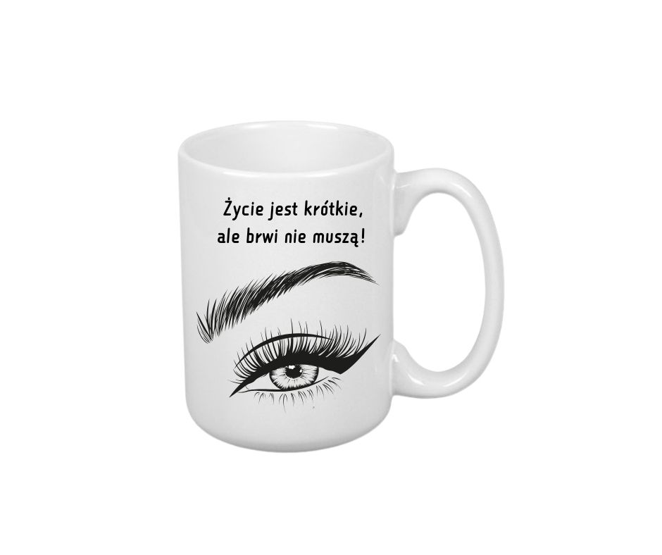 Kubek 440ml *ELEGANT* Kubek dla Stylistki Brwi - obrazek 2