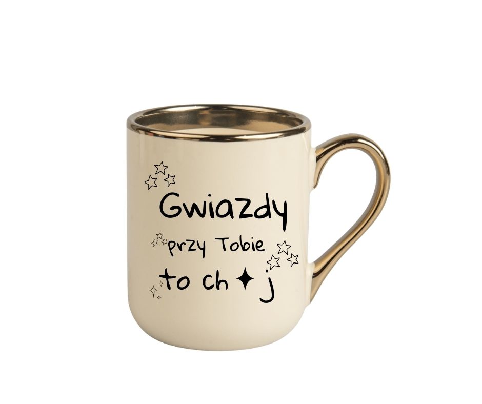 Kubek 330ml *ELEGANT* "Gwiazdy przy Tobie..." - obrazek 4