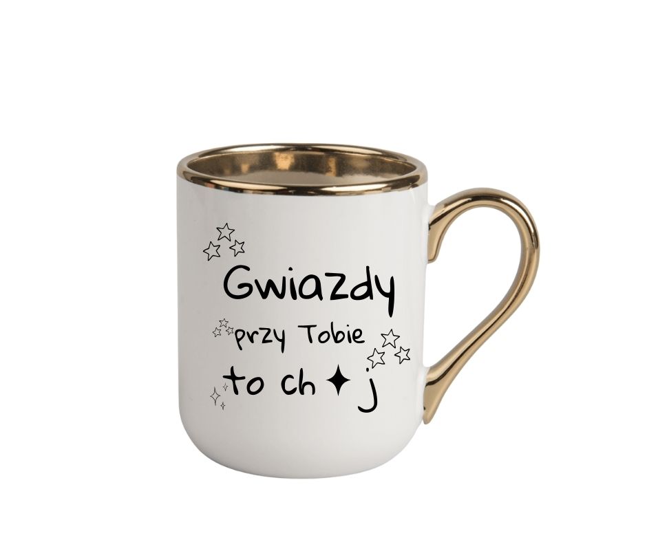 Kubek 330ml *ELEGANT* "Gwiazdy przy Tobie..." - obrazek 3