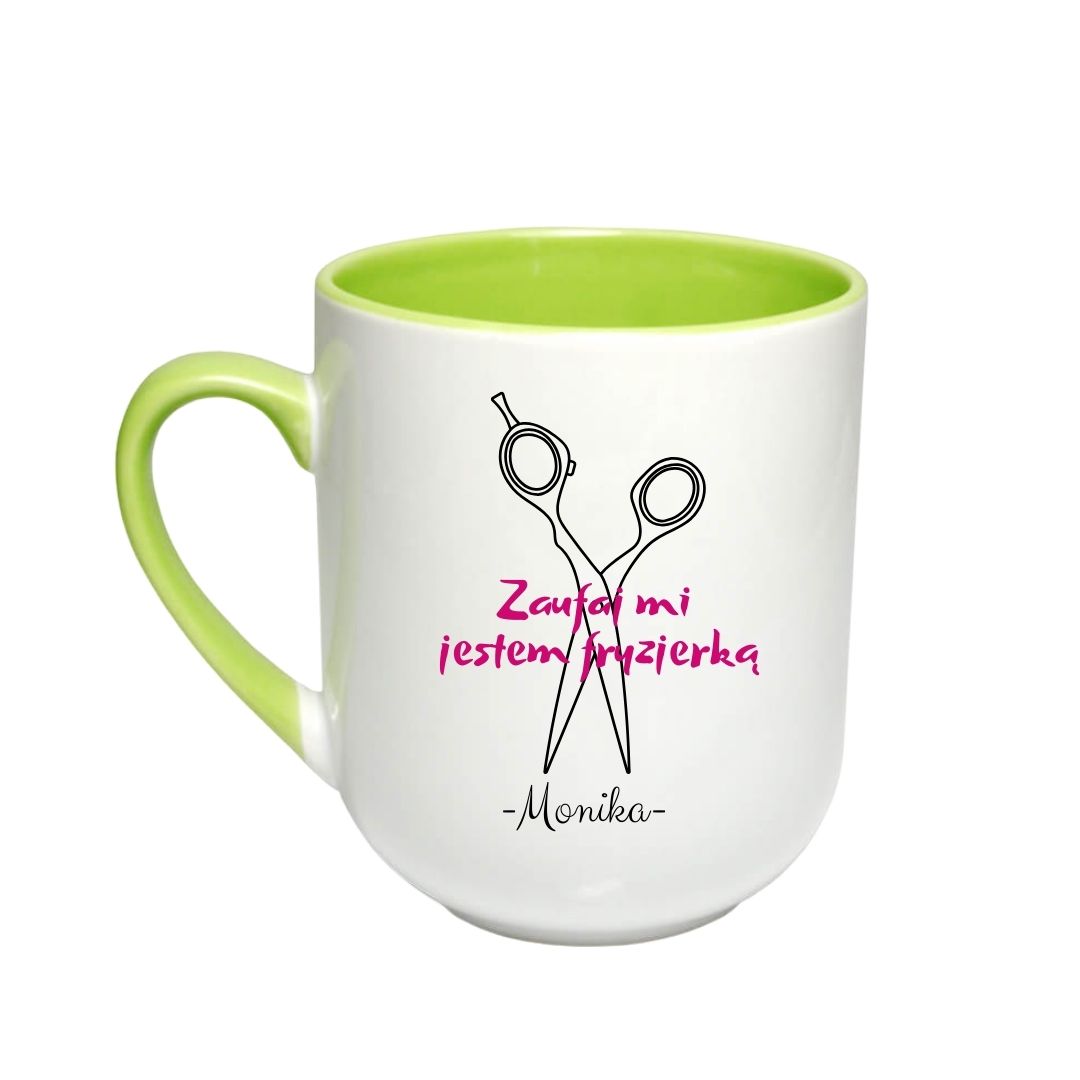 Kubek Kawowy 290ml dla Fryzjerki - obrazek 2