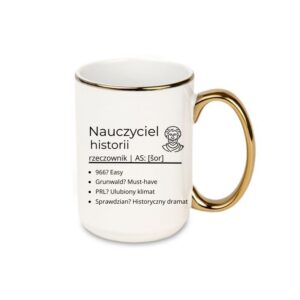 Kubek 440ml *ELEGANT* Kubek dla Nauczyciela Historii