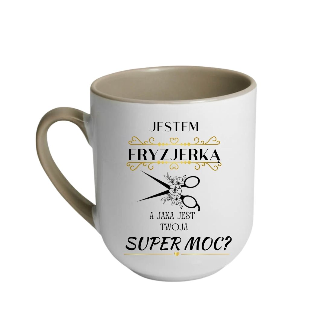 Kubek Kawowy 290ml dla Fryzjerki - obrazek 3