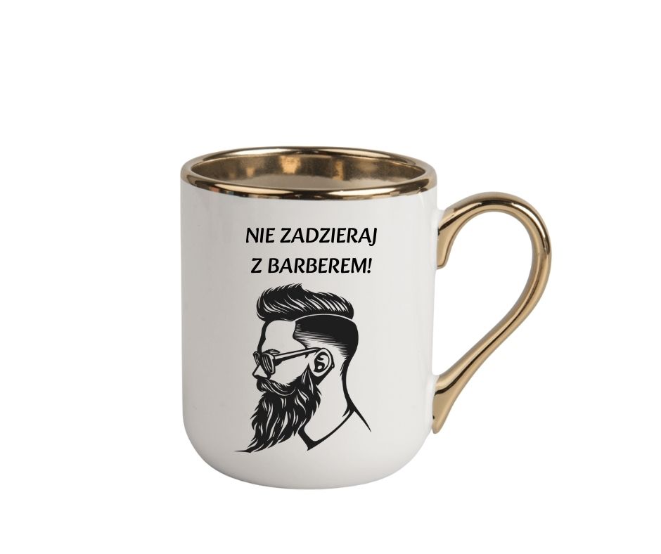 Kubek 330ml *ELEGANT* dla Barbera "Nie zadzieraj..."