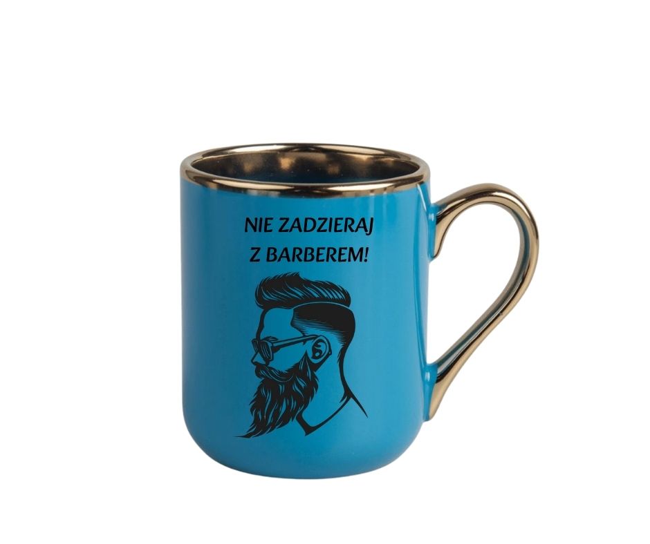 Kubek 330ml *ELEGANT* dla Barbera "Nie zadzieraj..." - obrazek 2