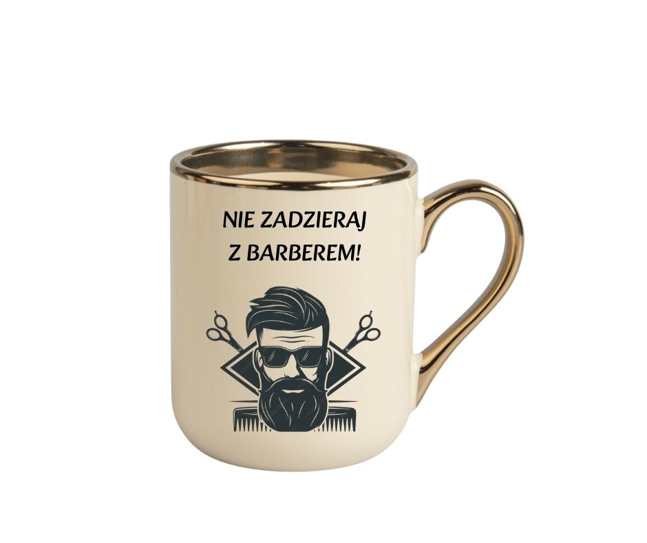 Kubek 330ml *ELEGANT* dla Barbera "Nie zadzieraj ... "