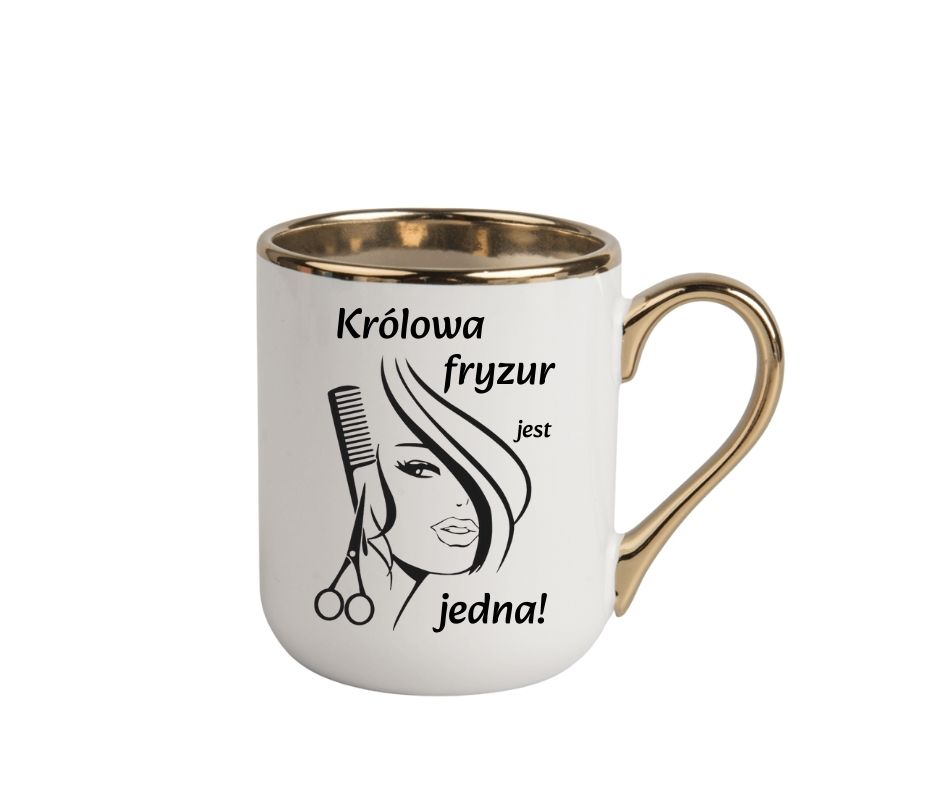 Kubek 330ml *ELEGANT* dla Fryzjerki - obrazek 2