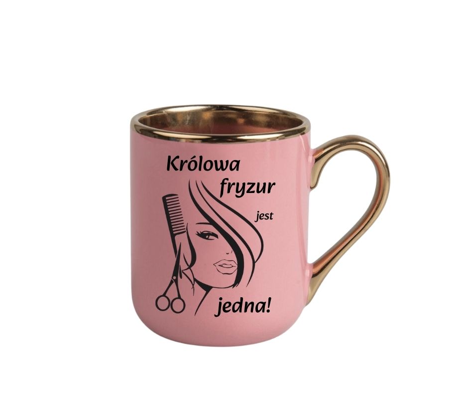 Kubek 330ml *ELEGANT* dla Fryzjerki - obrazek 4