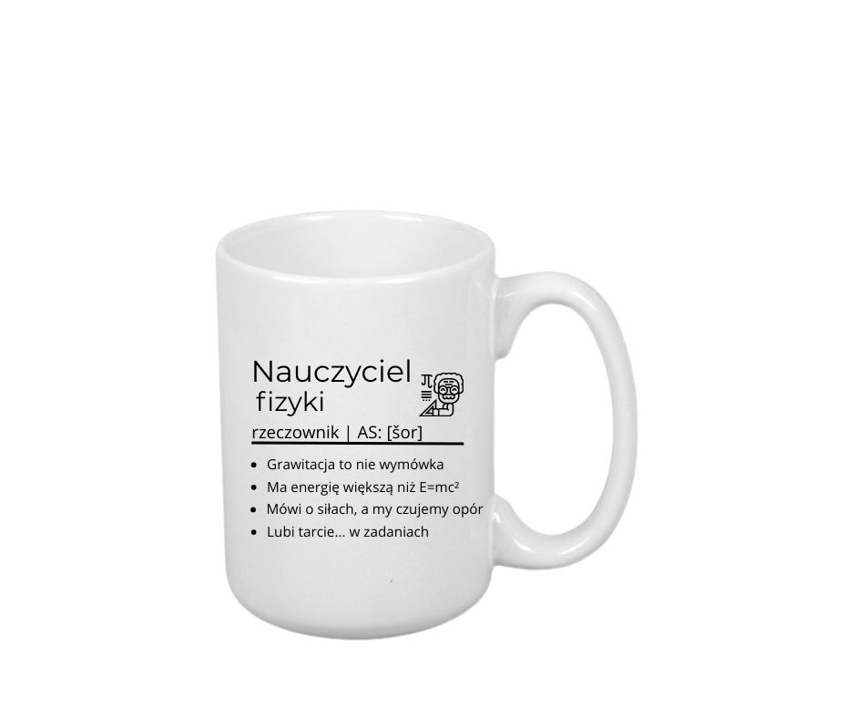 Kubek 440ml *ELEGANT* Kubek dla Nauczyciela Fizyki - obrazek 2