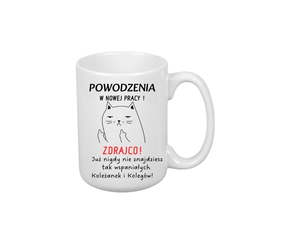Kubek 440ml *ELEGANT* Kubek na Odejście z Pracy - obrazek 2