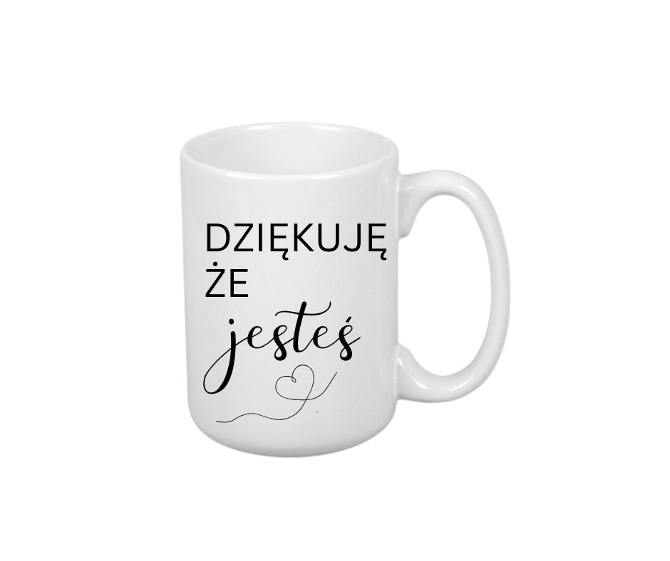 Kubek 440ml *ELEGANT* Kubek "Dziękuję, że Jesteś" - obrazek 2