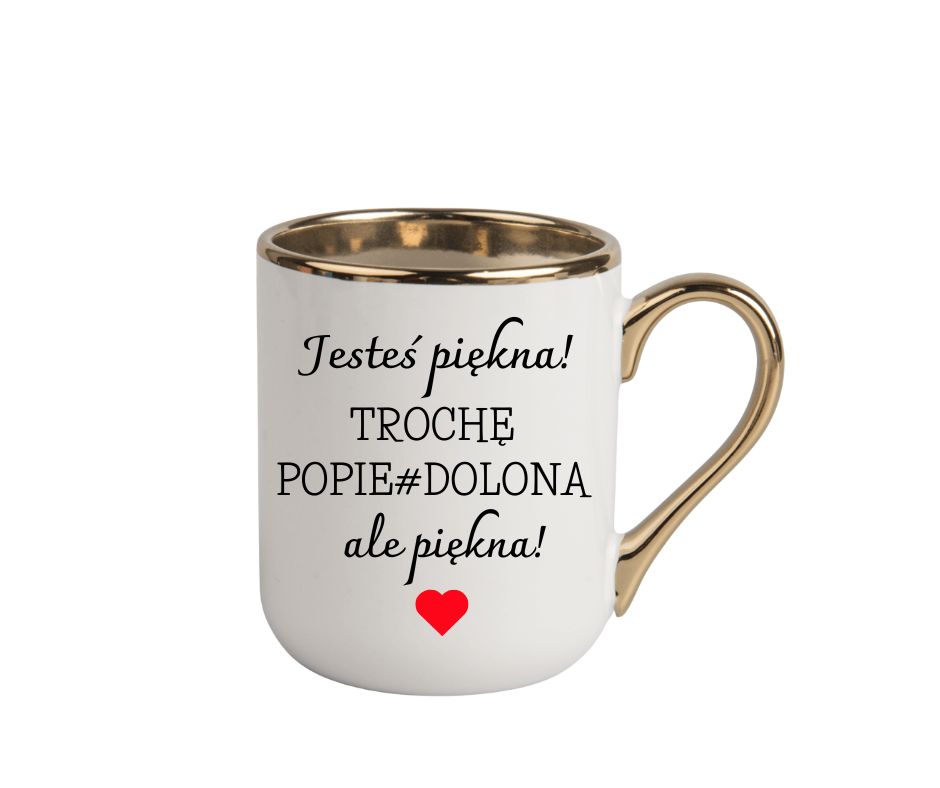 Kubek 330ml *ELEGANT* "Jesteś piękna..." - obrazek 2