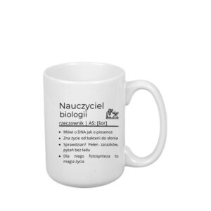 Kubek 440ml *ELEGANT* Kubek dla Nauczyciela Biologii