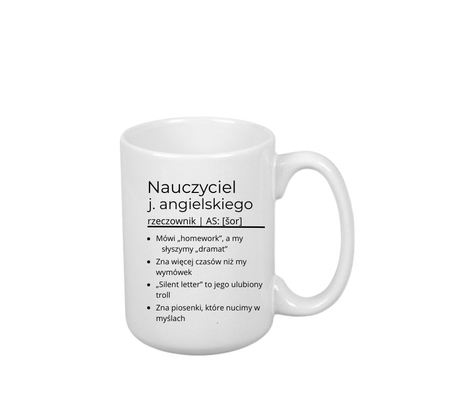 Kubek 440ml *ELEGANT* Kubek dla Nauczyciela J. Angielskiego - obrazek 2