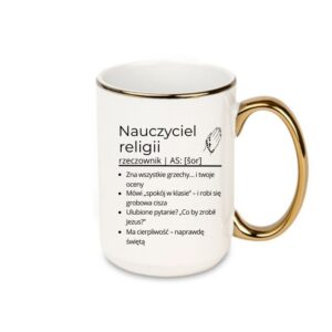 Kubek 440ml *ELEGANT* Kubek dla Nauczyciela Religii