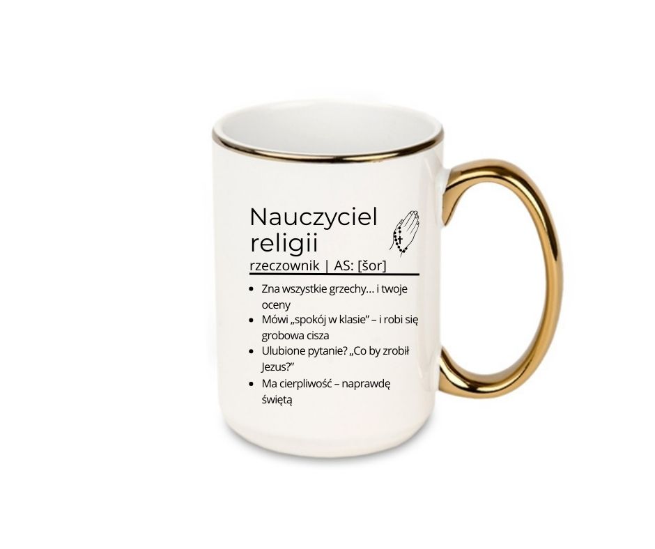 Kubek 440ml *ELEGANT* Kubek dla Nauczyciela Religii