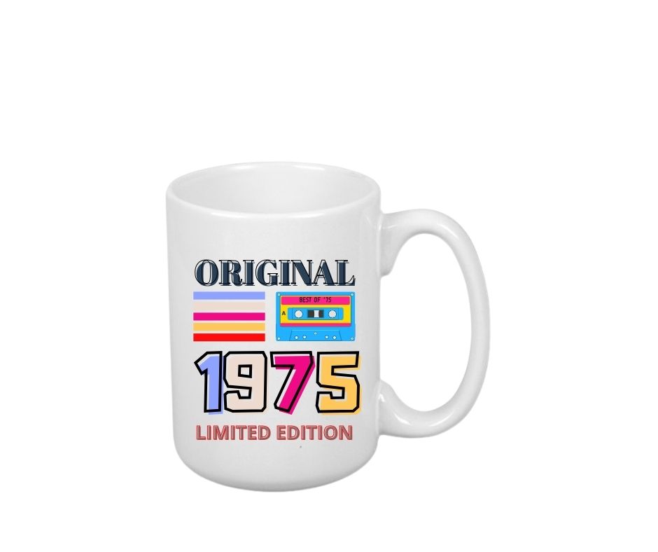 Kubek 440ml *ELEGANT* Kubek na 50 Urodziny Kaseta - obrazek 2