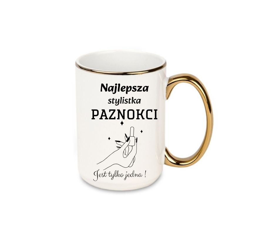 Kubek 440ml *ELEGANT* Kubek dla Stylistki Paznokci