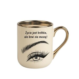 Kubek 330ml *ELEGANT* Kubek dla Stylistki Brwi