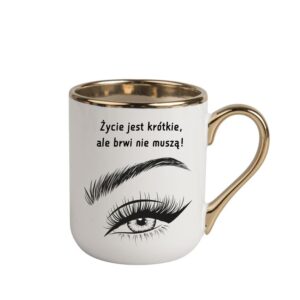 Kubek 330ml *ELEGANT* Kubek dla Stylistki Brwi
