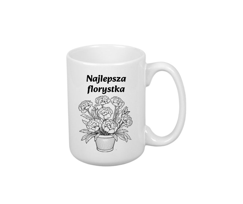Kubek 440ml *ELEGANT* Kubek dla Florystki - obrazek 2