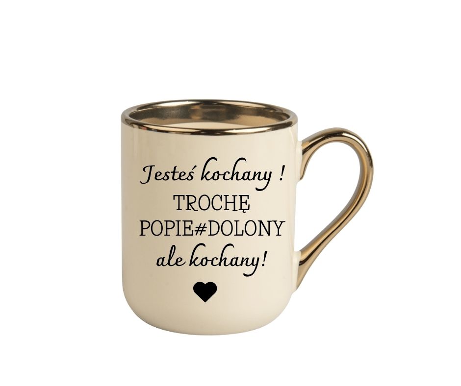 Kubek 330ml *ELEGANT* "Jesteś kochany..." - obrazek 4