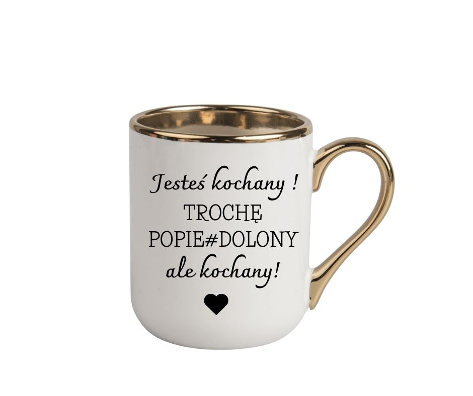 Kubek 330ml *ELEGANT* "Jesteś kochany..." - obrazek 2