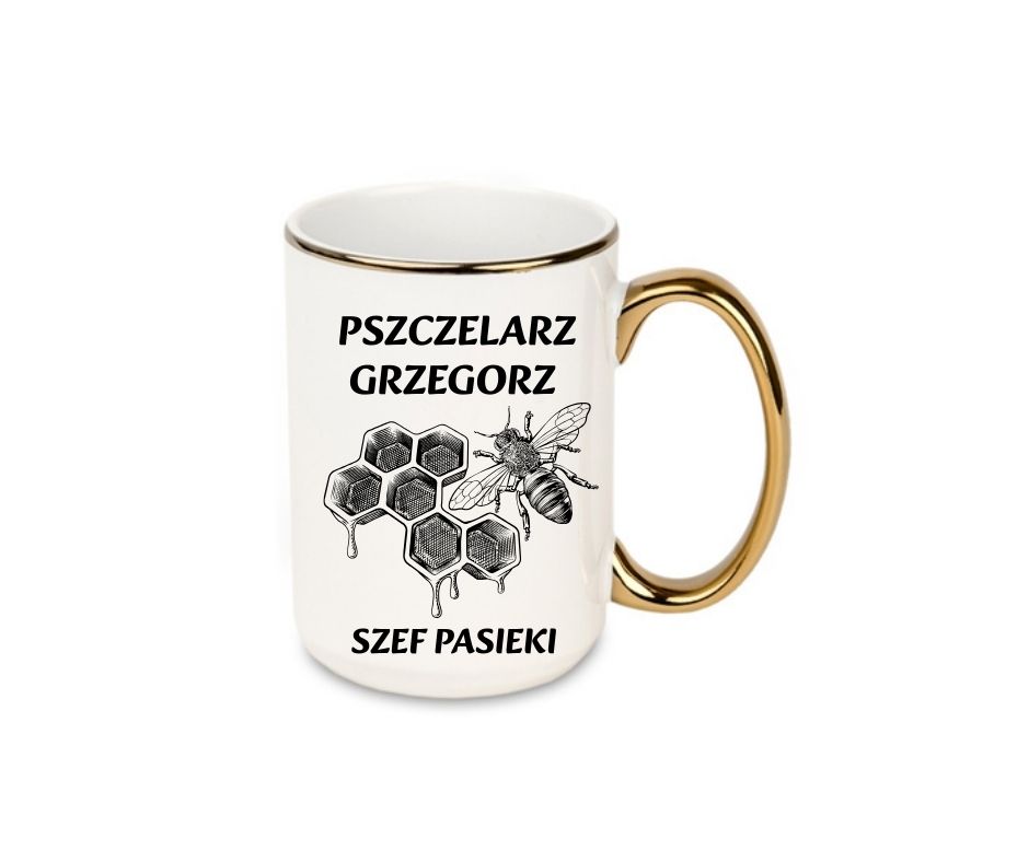 Kubek 440ml *ELEGANT* Kubek dla Pszczelarza