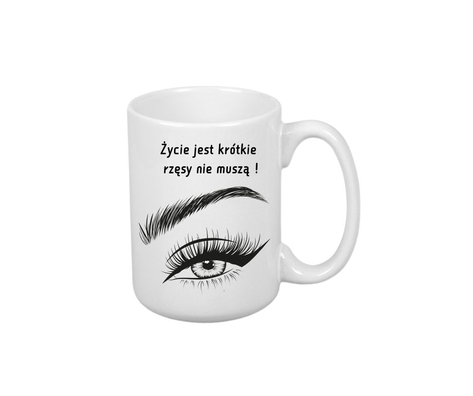 Kubek 440ml *ELEGANT* Kubek dla Stylistki Rzęs - obrazek 2
