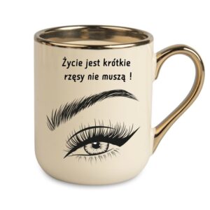Kubek 330ml *ELEGANT* dla Stylistki Rzęs