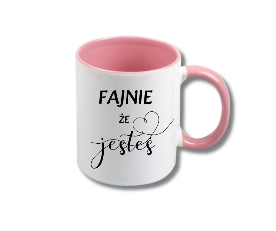 Kubek 330/300ml Fajnie że Jesteś - obrazek 4