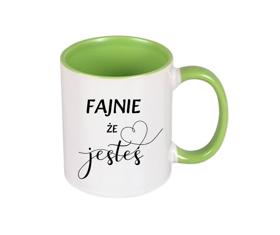 Kubek 330/300ml Fajnie że Jesteś - obrazek 3