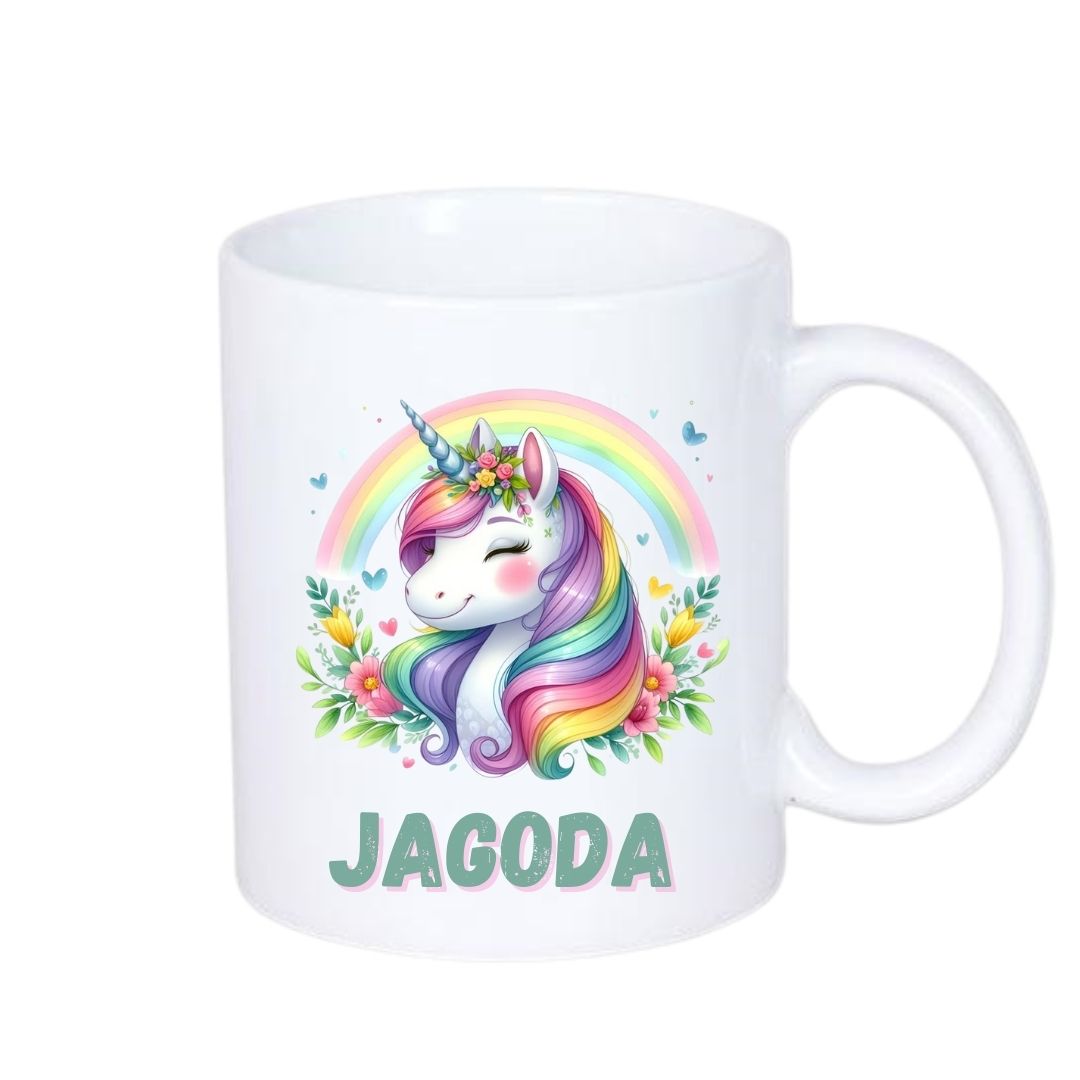 Kubek 330/300ml z Motywem JEDNOROŻCA