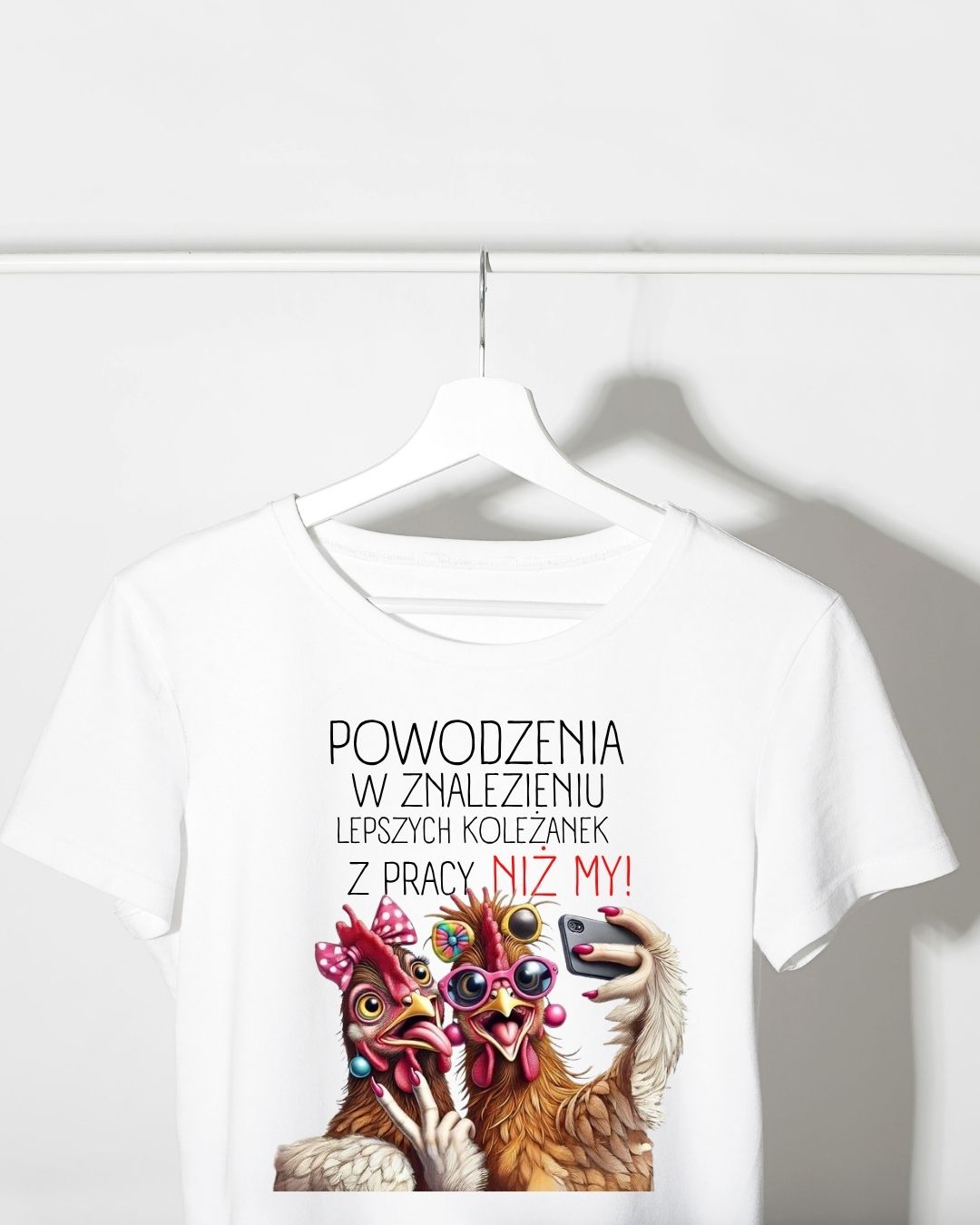 Koszulka Damska Biała odejście z Pracy