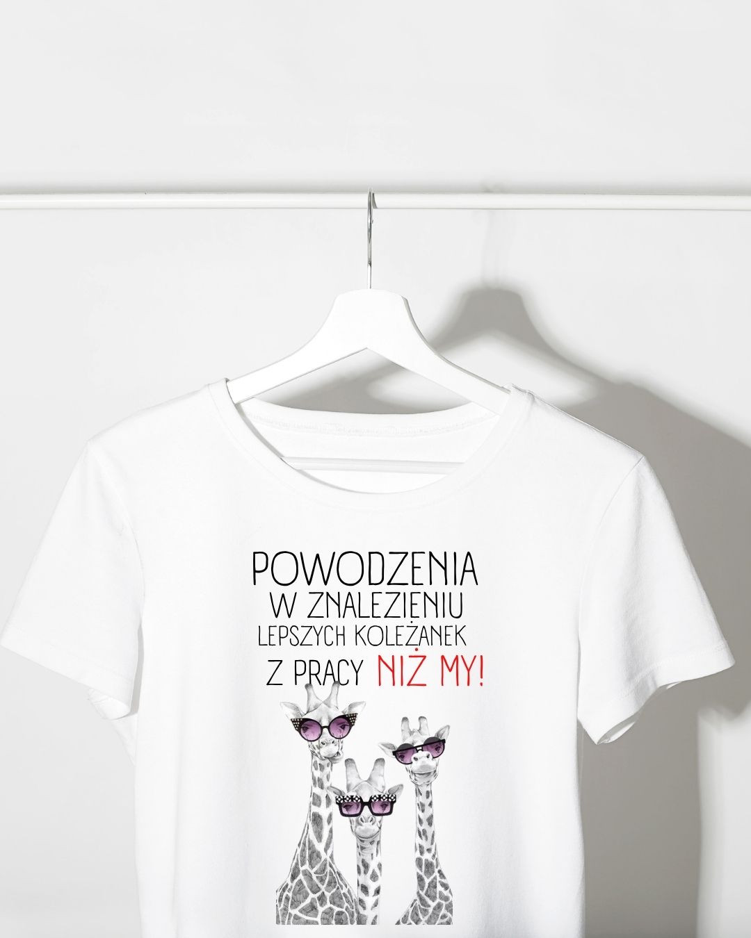 Koszulka Damska Biała odejście z Pracy