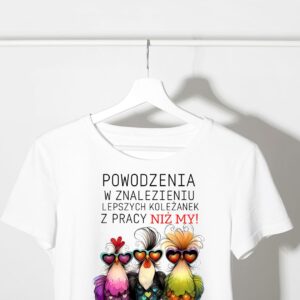 Koszulka Damska Biała odejście z Pracy