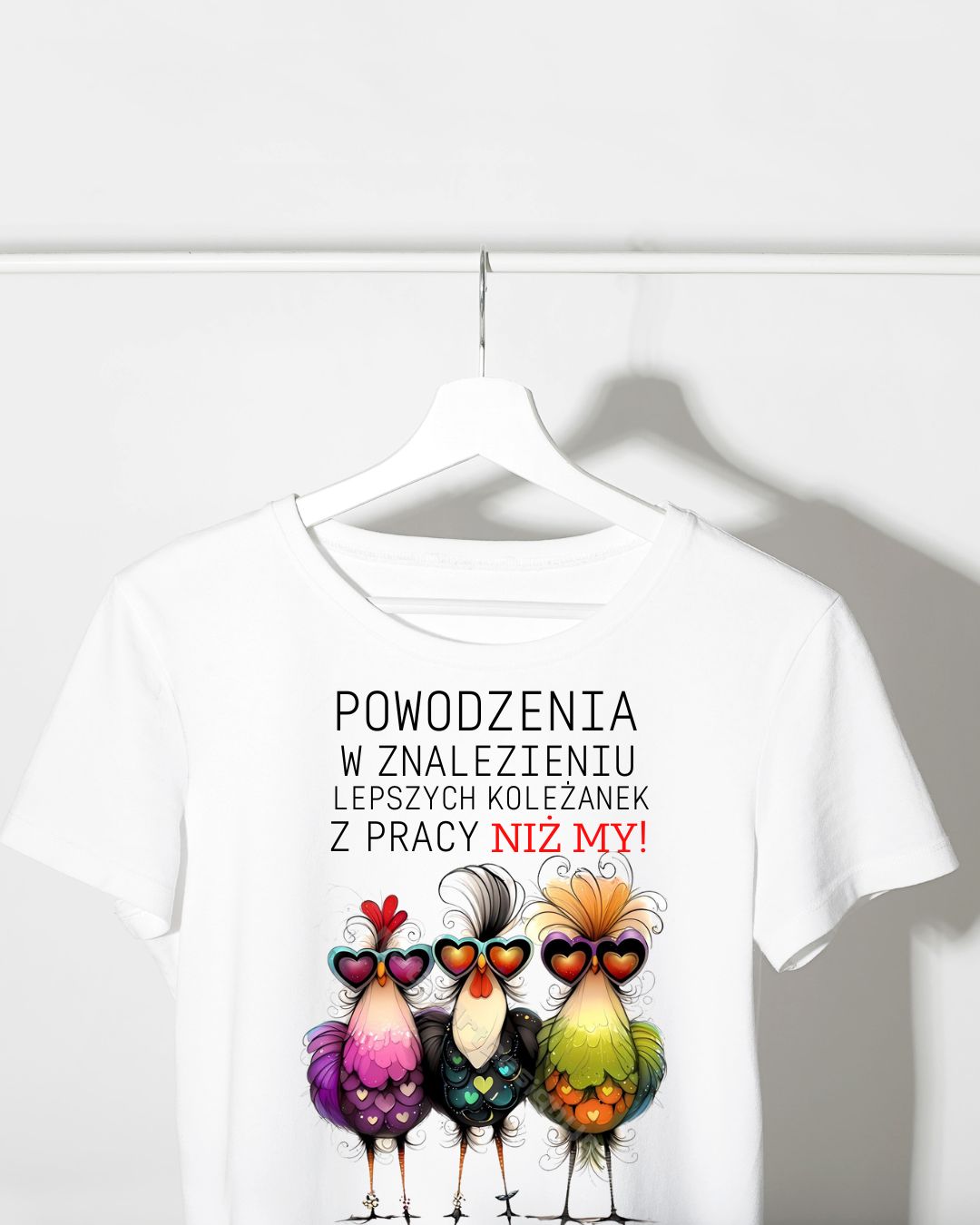 Koszulka Damska Biała odejście z Pracy