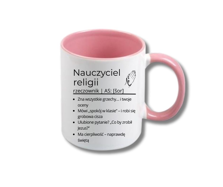 Kubek 330/300ml dla Nauczyciela Religii - obrazek 4