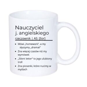 Kubek 330/300ml dla Nauczyciela j.Angielskiego