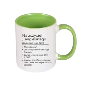 Kubek 330/300ml dla Nauczyciela j.Angielskiego