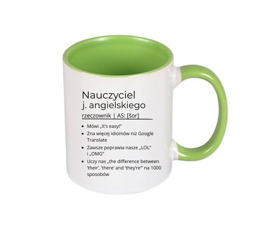 Kubek 330/300ml dla Nauczyciela j.Angielskiego - obrazek 2