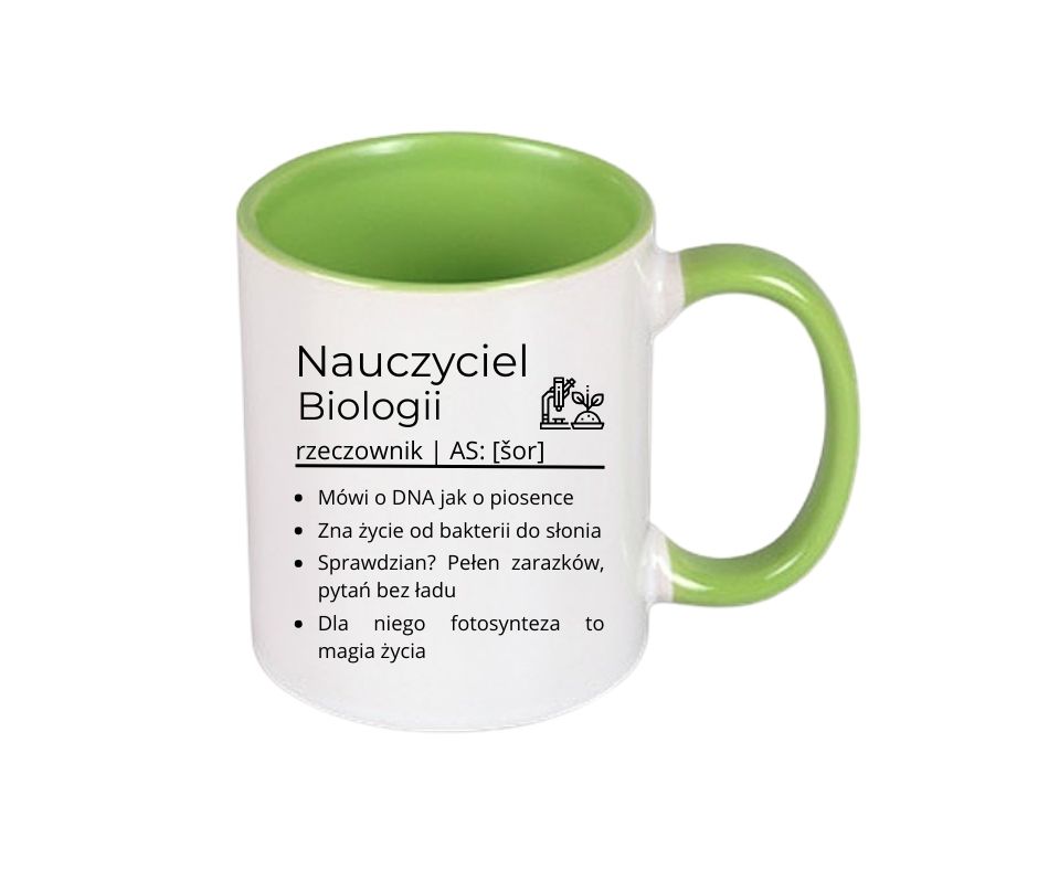Kubek 330/300ml dla Nauczyciela Bioligii - obrazek 2