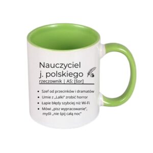 Kubek 330/300ml dla Nauczyciela j.Polskiego
