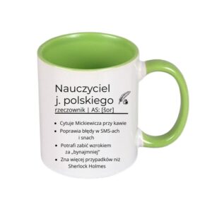 Kubek 330/300ml dla Nauczyciela j.Polskiego