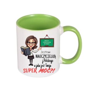 Kubek 330/300ml dla Nauczycielki j.Polskiego