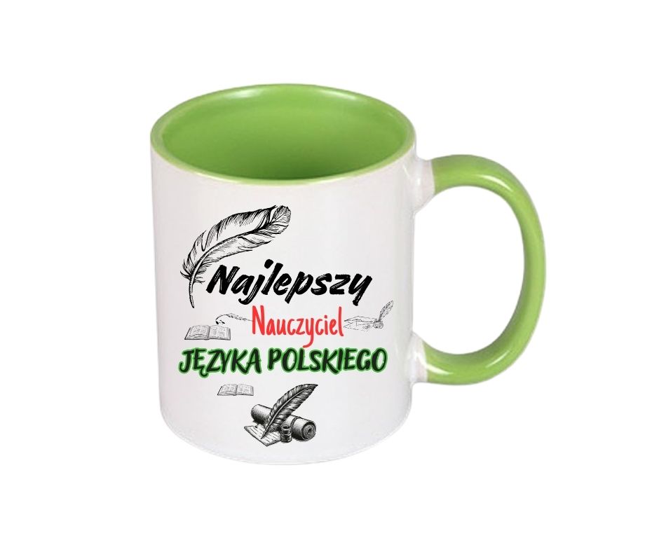 Kubek 330/300ml dla Nauczyciela j.Polskiego - obrazek 4