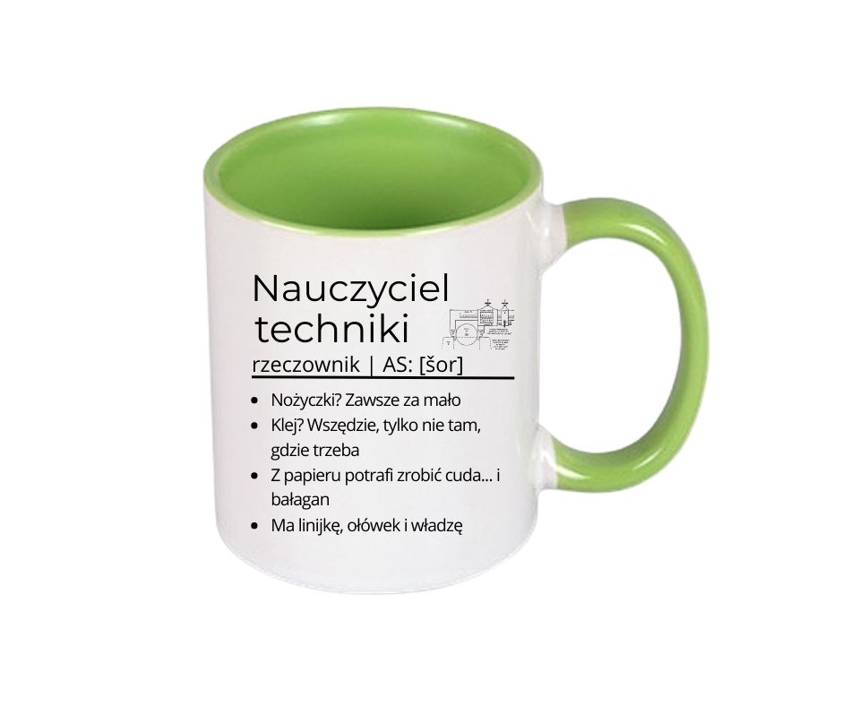 Kubek 330/300ml dla Nauczyciela Techniki - obrazek 2