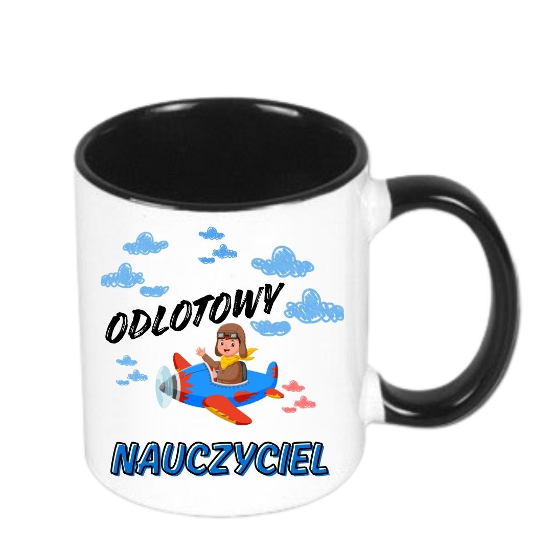 Kubek 330/300ml dla Nauczyciela Odlotowy Nauczyciel - obrazek 3