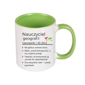 Kubek 330/300ml dla Nauczyciela Geografii