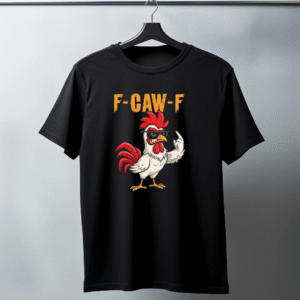 KOSZULKA F_CAW_F CZARNA 100% BAWEŁNA