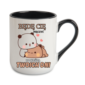 Kubek Coffe 330ml BĘDĘ CIĘ MĘCZYĆ ZABWAWNY